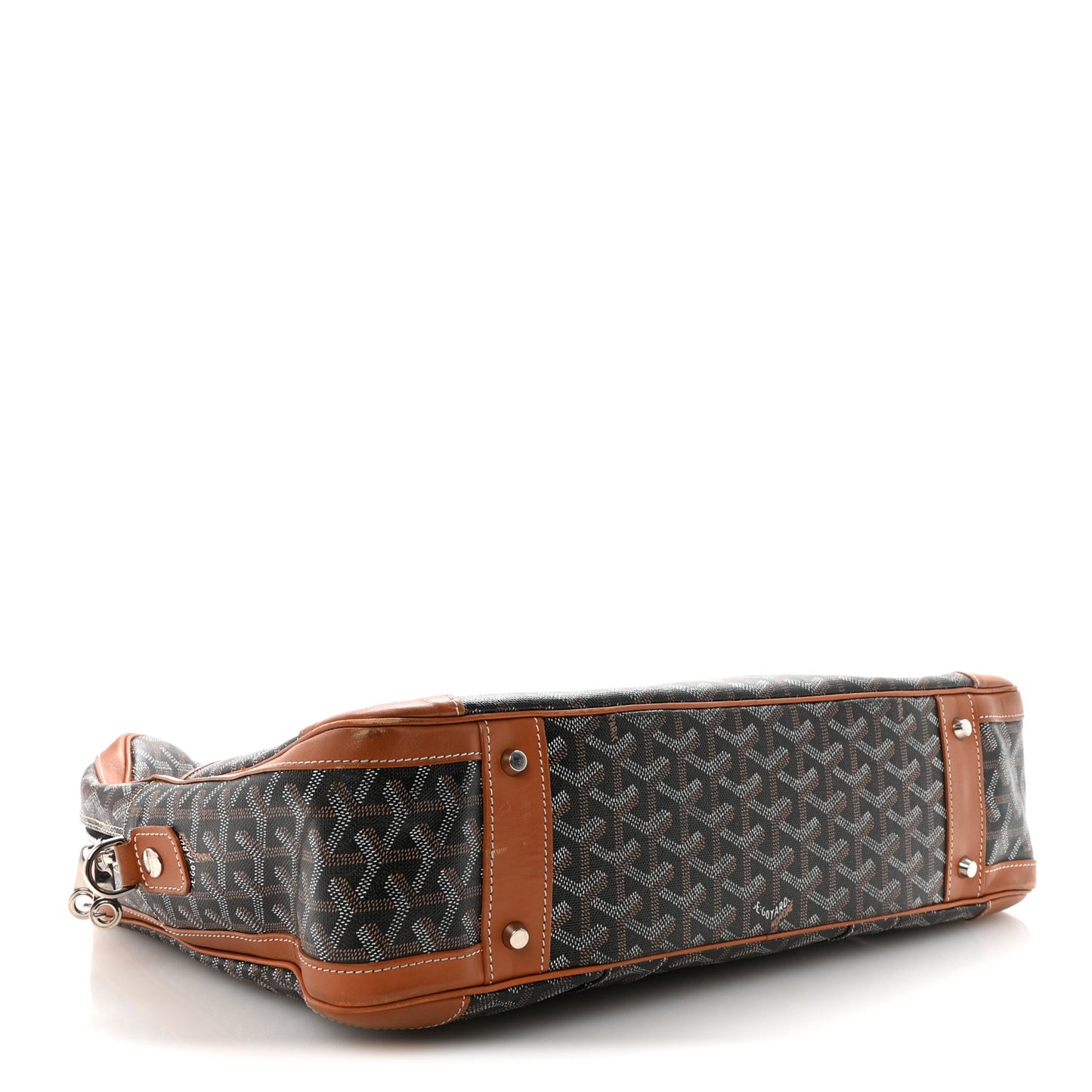 Goyardine Ambassade MM Briefcase Black Gold