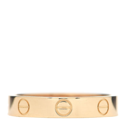 Cartier 18K Yellow Gold 3.5mm LOVE Wedding Band Ring 54 6.75 1 of 6