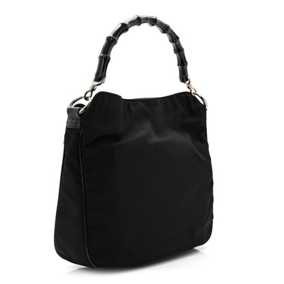 Gucci Nylon Bamboo Hobo Black 3 of 11