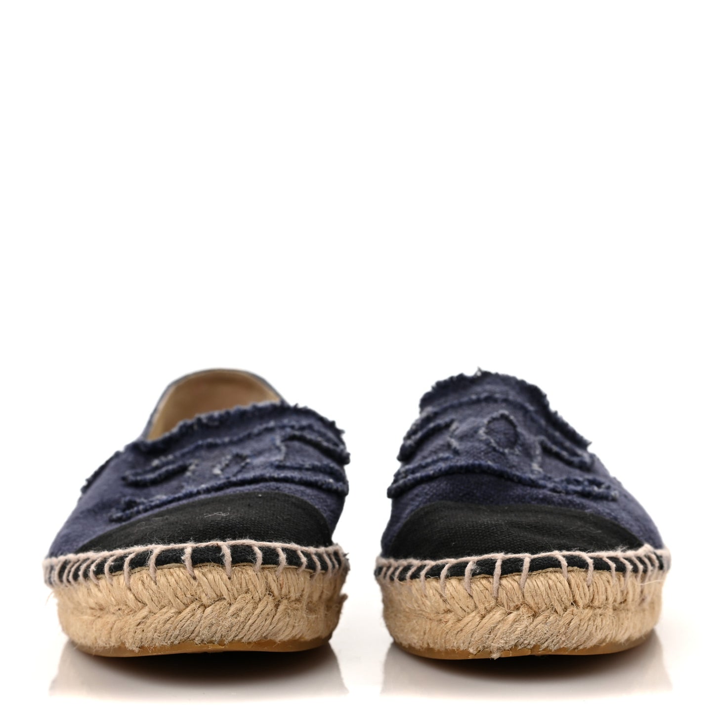 Denim Toile CC Espadrilles 39 Navy Black