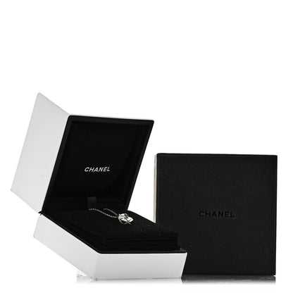 Chanel 18K White Gold Diamond Coco Crush C Necklace 5 of 5