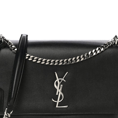 Saint Laurent Calfskin Medium Monogram Sunset Black 8 of 12