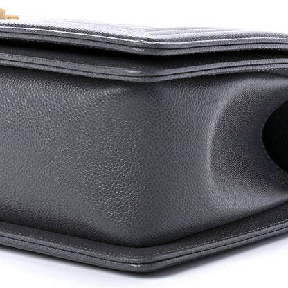 Chanel Caviar Quilted Medium Boy Flap Grey 9 of 9