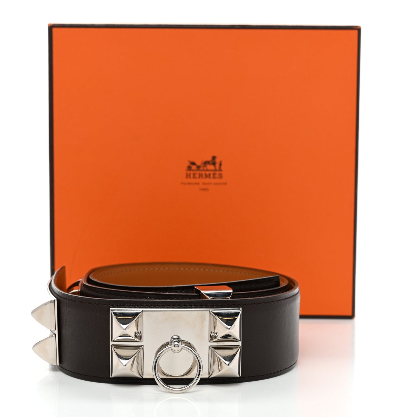 Box Collier De Chien CDC Belt 90 36 Chocolate