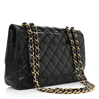 Chanel Lambskin Quilted Jumbo Single Flap Black 3 of 14