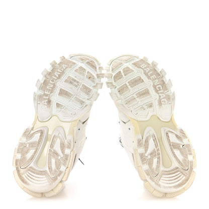 Balenciaga Rubber Mesh Fabric Bicolor Recycled Sole Womens Track Sneakers 39 White Black 6 of 8