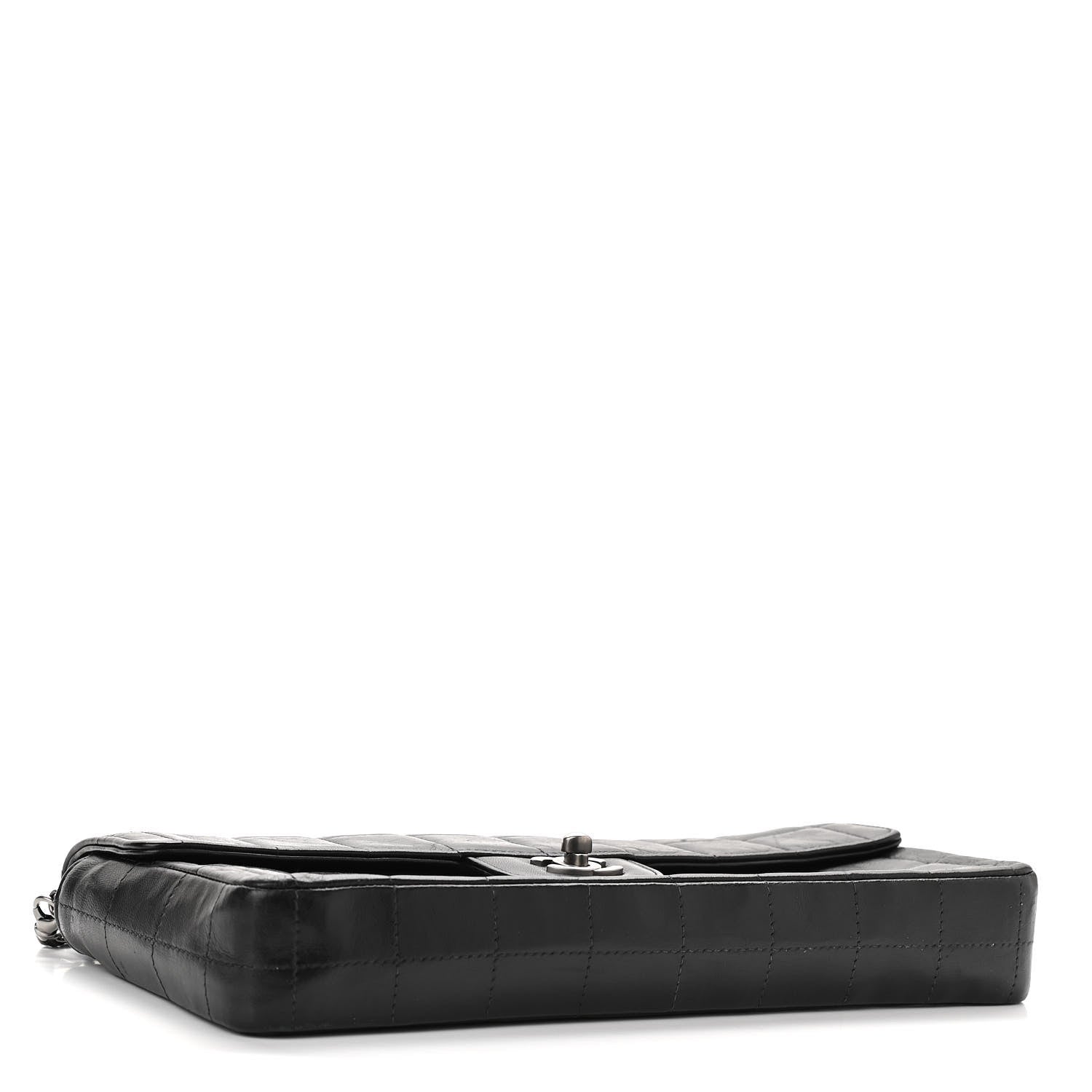 Chanel Lambskin East West Chocolate Bar Flap Black 4 of 12