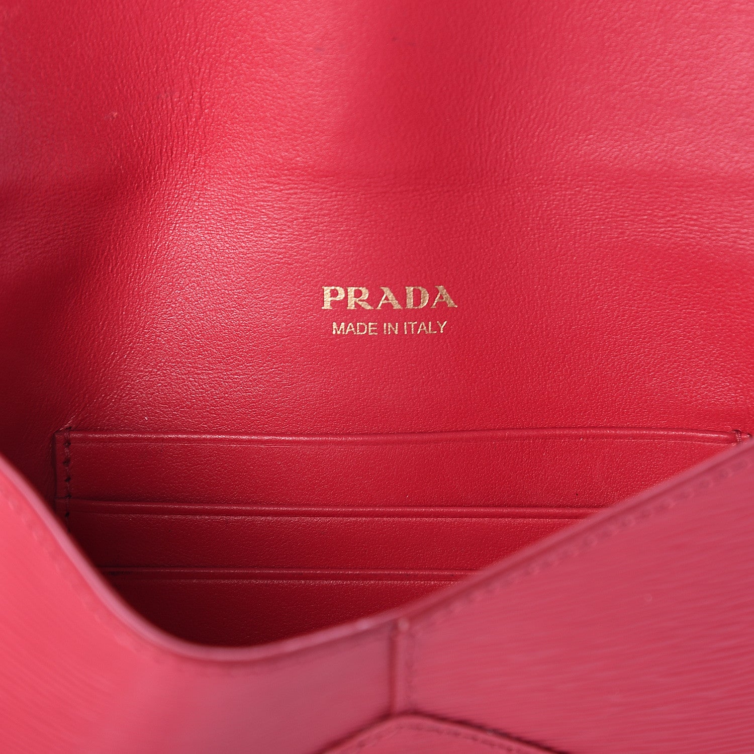 Prada Vitello Move Envelope Wallet Peonia 5 of 5