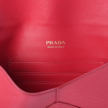 Prada Vitello Move Envelope Wallet Peonia 5 of 5