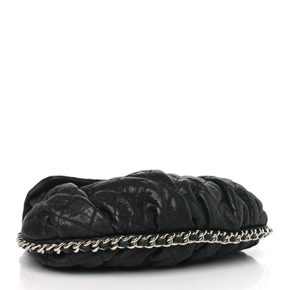 Chanel Washed Lambskin Quilted Chain Around Flap Black 4 of 9
