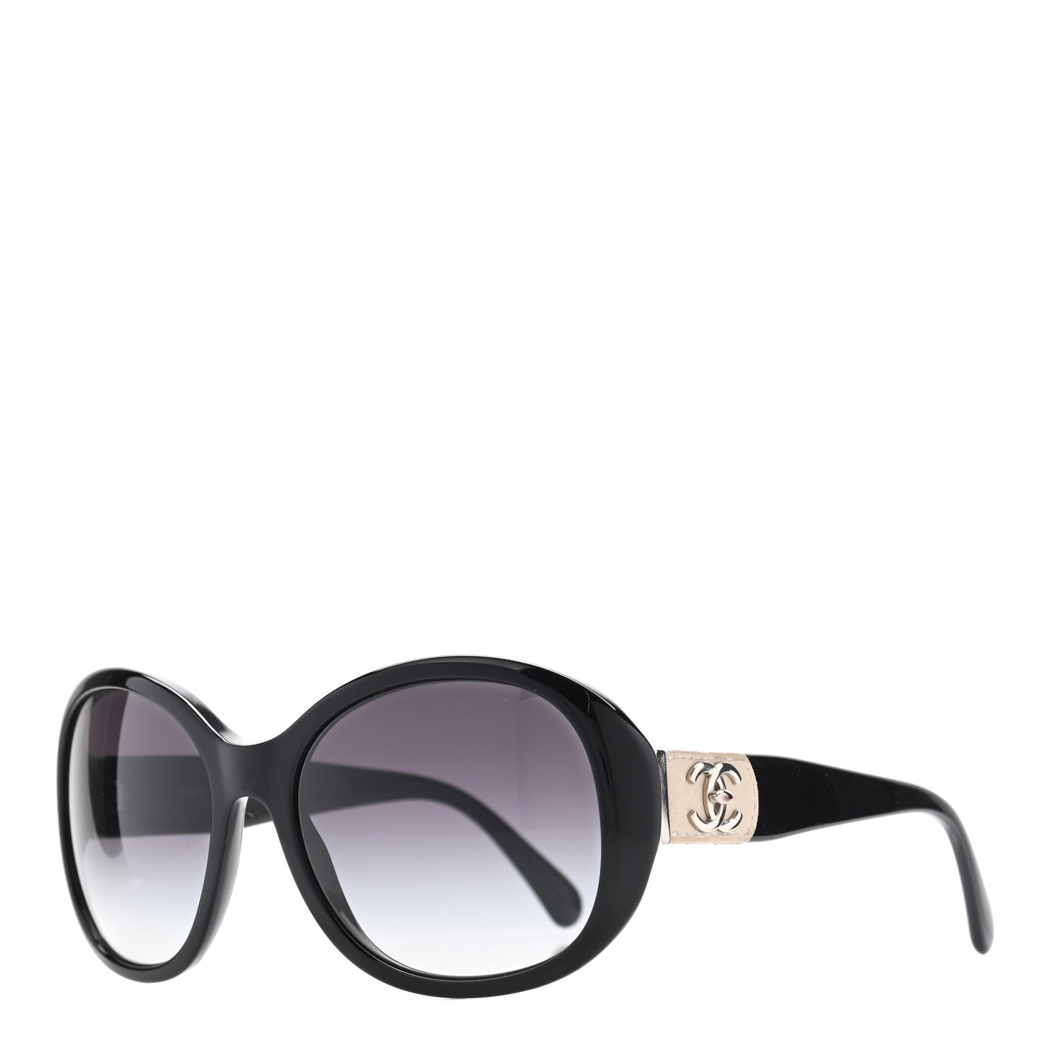 Chanel Acetate CC Turnlock Sunglasses 5235-Q Black Beige 1 of 8