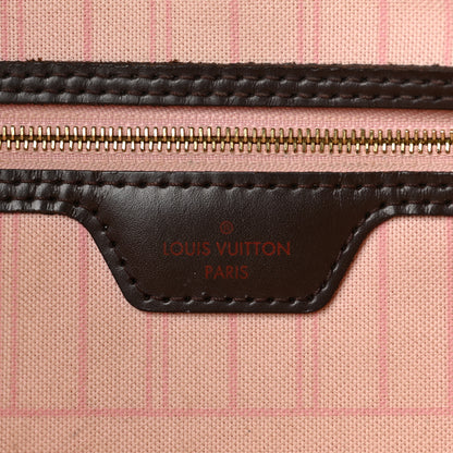 Louis Vuitton Damier Ebene Neo Neverfull MM Rose Ballerine 6 of 9