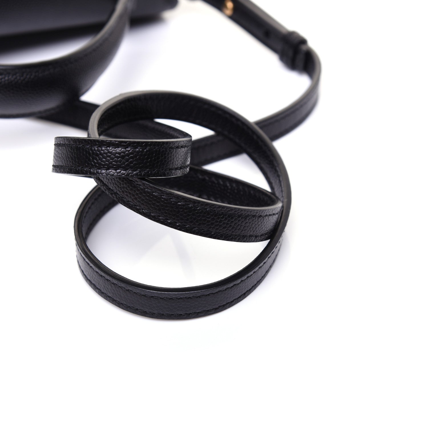Saint Laurent Grain de Poudre Mini Classic Monogram Cassandra Top Handle Black Rouge Legion 15 of 15