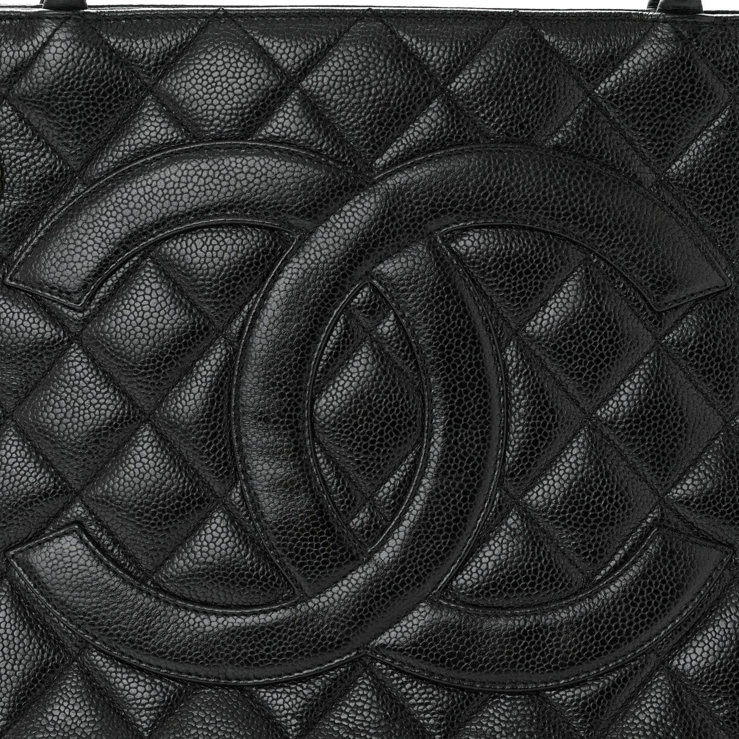 Chanel Caviar Quilted Medallion Tote Black 7 of 9