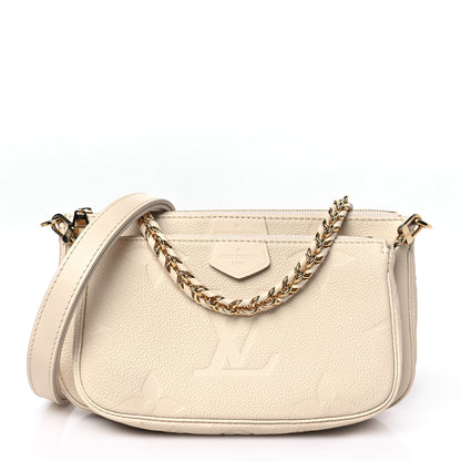Louis Vuitton Empreinte Monogram Giant Multi Pochette Accessories Cream 1 of 10