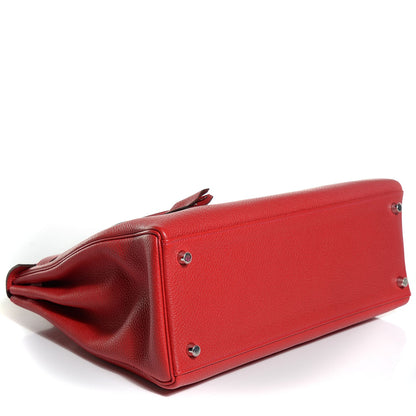 Hermes Togo Kelly Retourne 35 Rouge Casaque 7 of 28