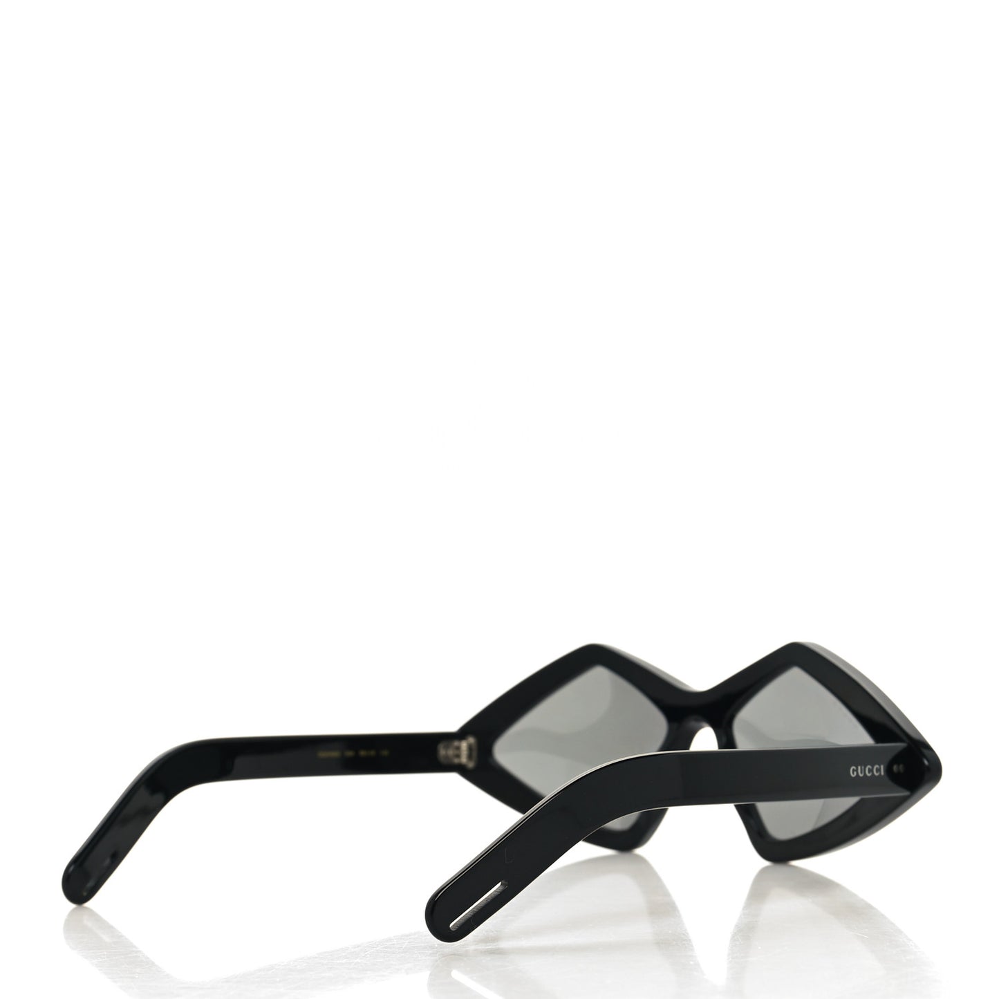 Acetate Geometric Crystal Sunglasses GG0496S Black
