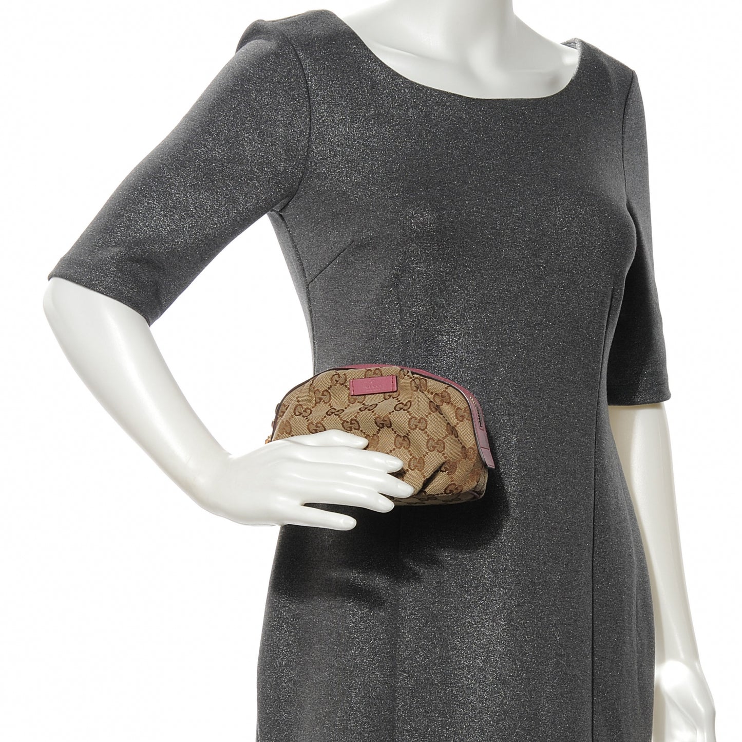 Monogram Bamboo Cosmetic Case Vintage Rose