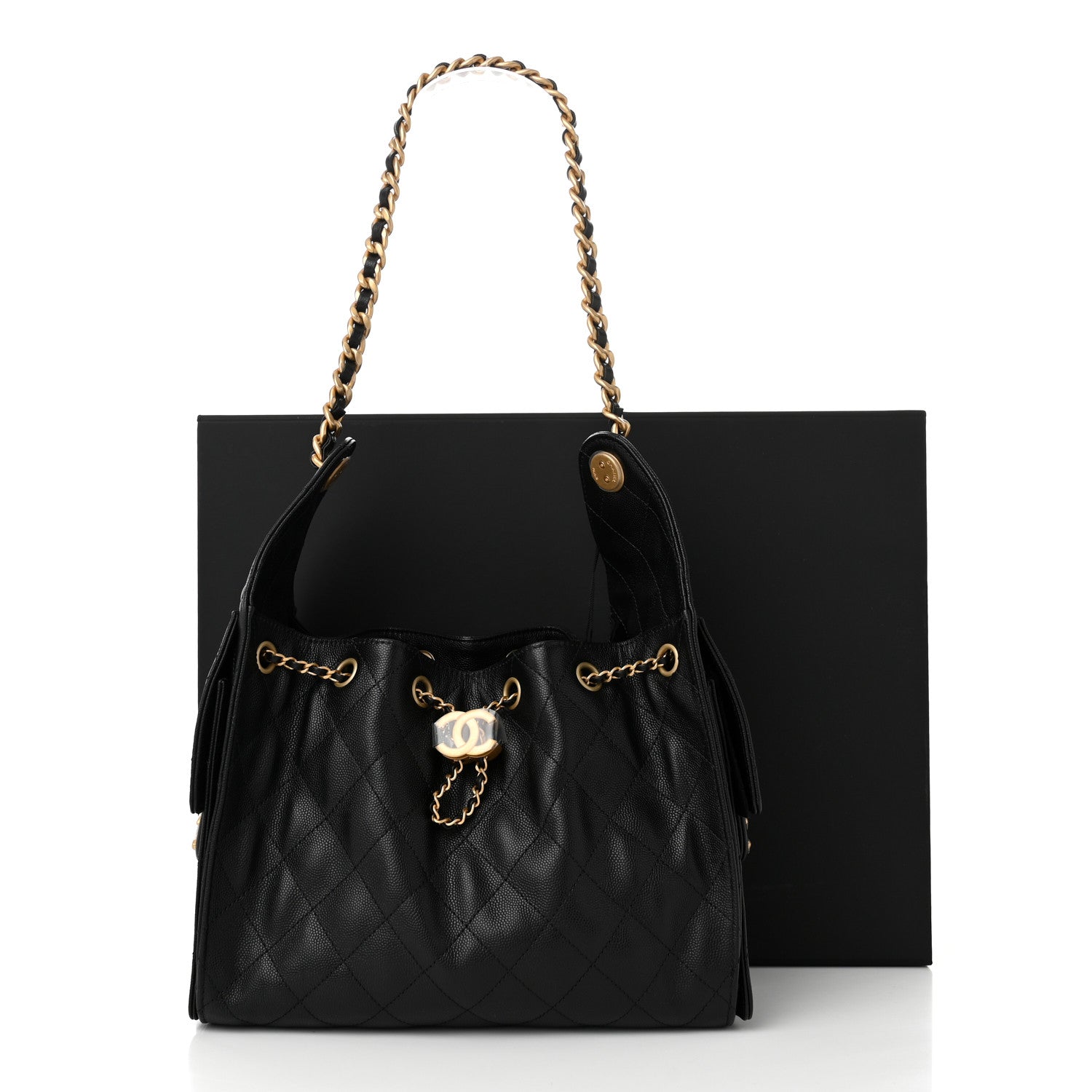 Chanel Caviar Quilted Small Chanel 25 Handbag Black 11 of 11