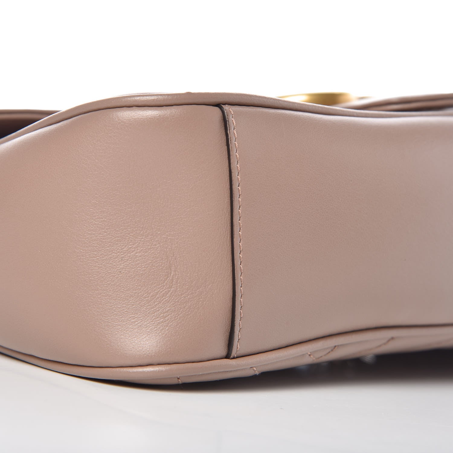 Gucci Calfskin Matelasse Small GG Marmont Shoulder Bag Porcelain Rose 10 of 12