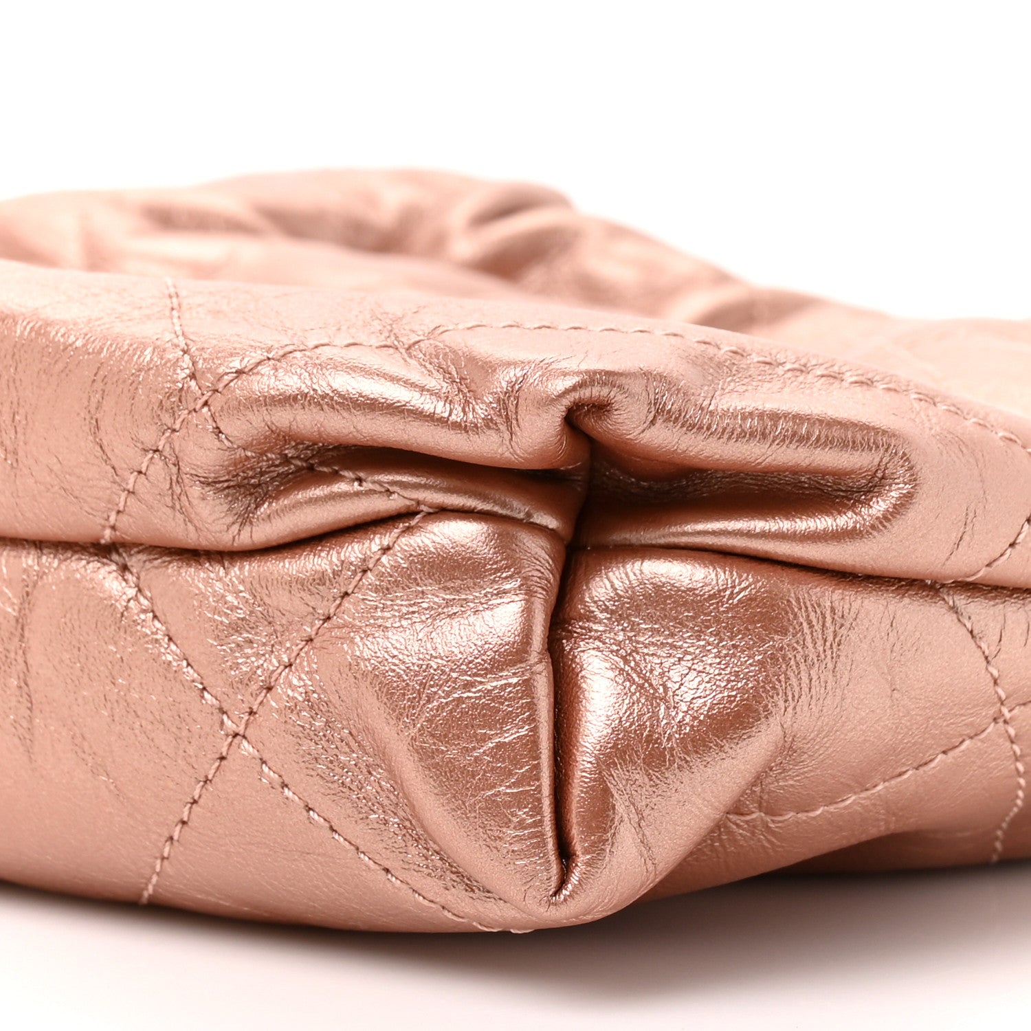 Chanel Metallic Calfskin Quilted Mini Chanel 22 Copper 9 of 10