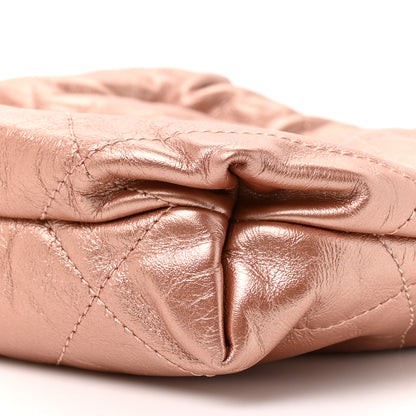 Chanel Metallic Calfskin Quilted Mini Chanel 22 Copper 9 of 10