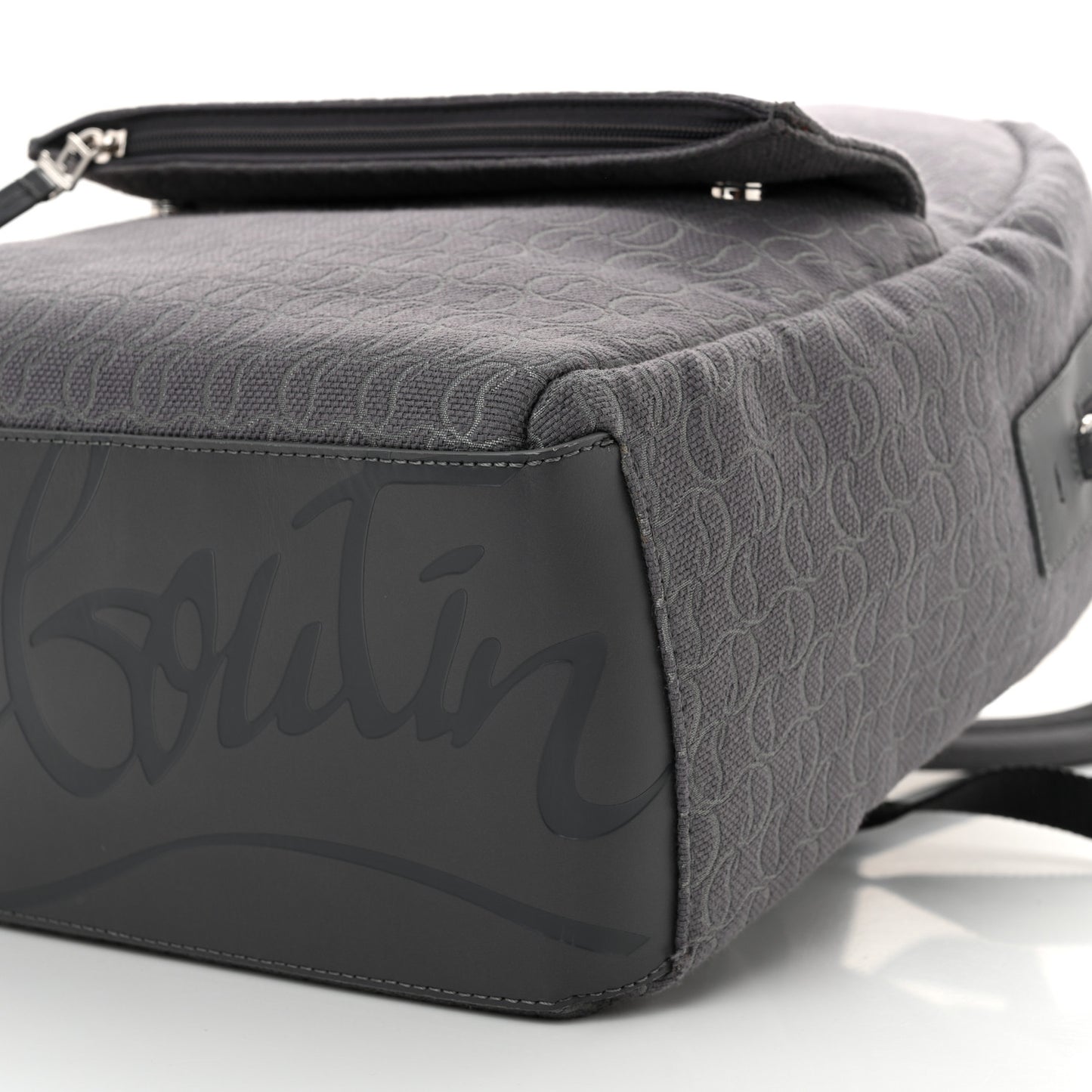 Logo Jacquard Zip N Flap Backpack Smoky