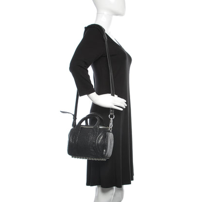 Alexander Wang Pebbled Lambskin Mini Rockie Black Rhodium Hardware 2 of 12