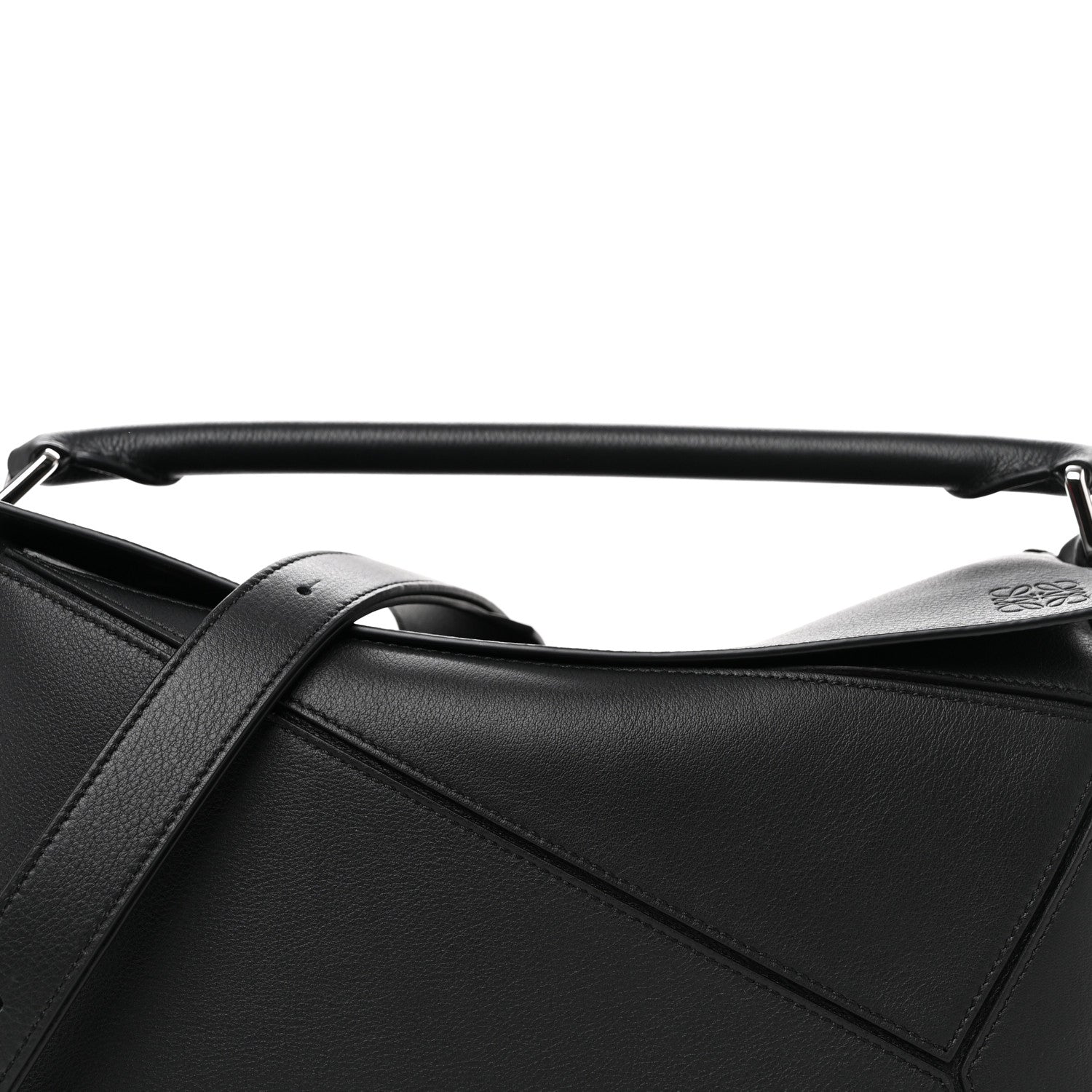 Loewe Calfskin Medium Puzzle Bag Black 7 of 9