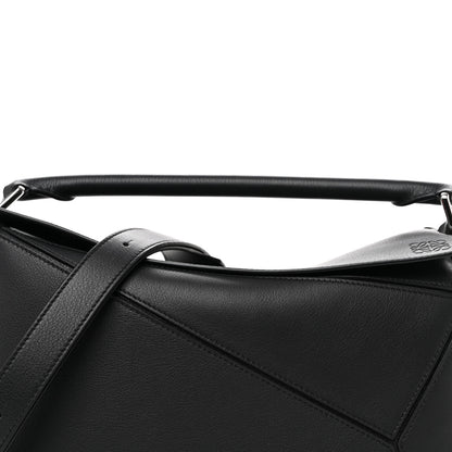 Loewe Calfskin Medium Puzzle Bag Black 7 of 9