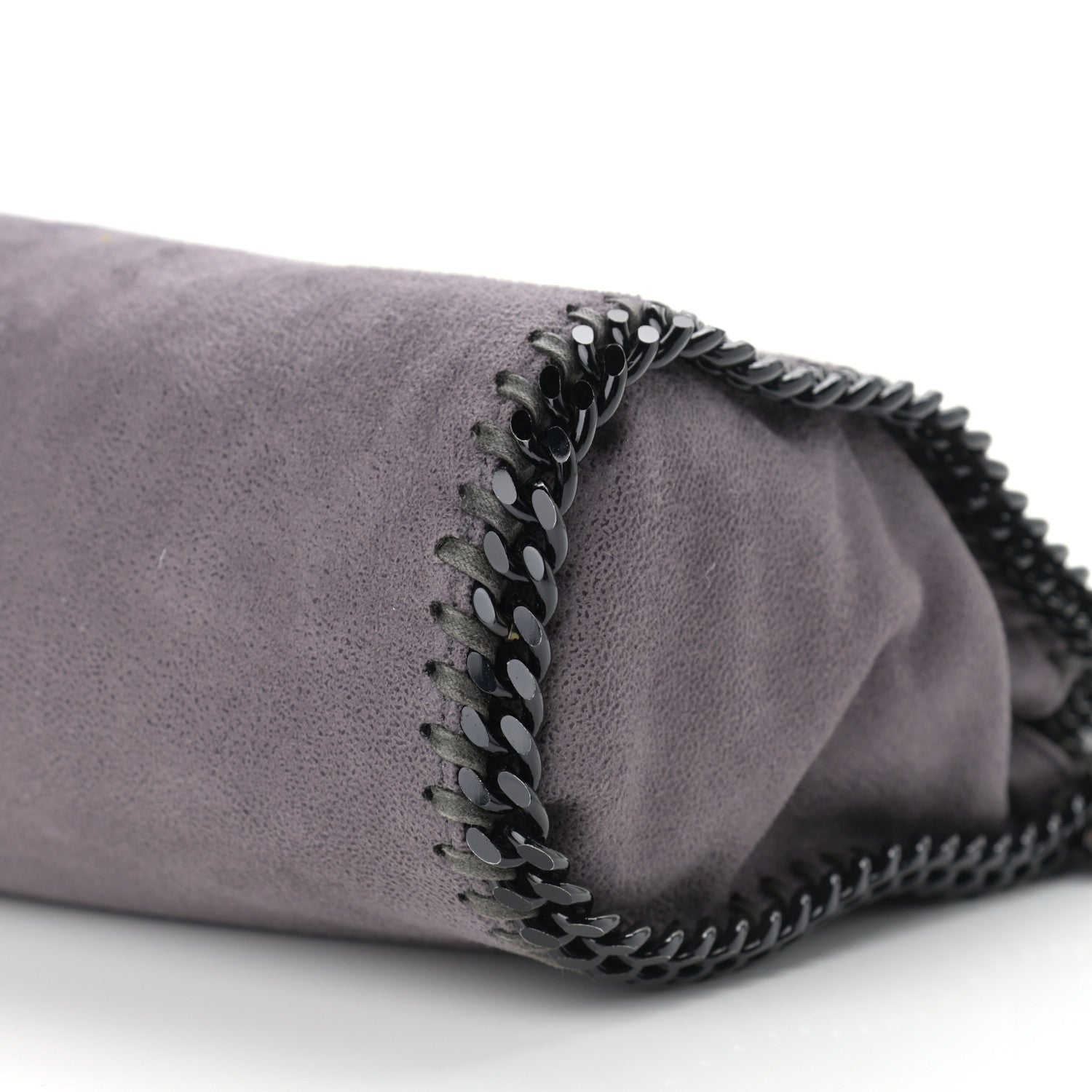 Stella McCartney Shaggy Deer Mini Falabella Fold Over Tote Light Grey 11 of 11