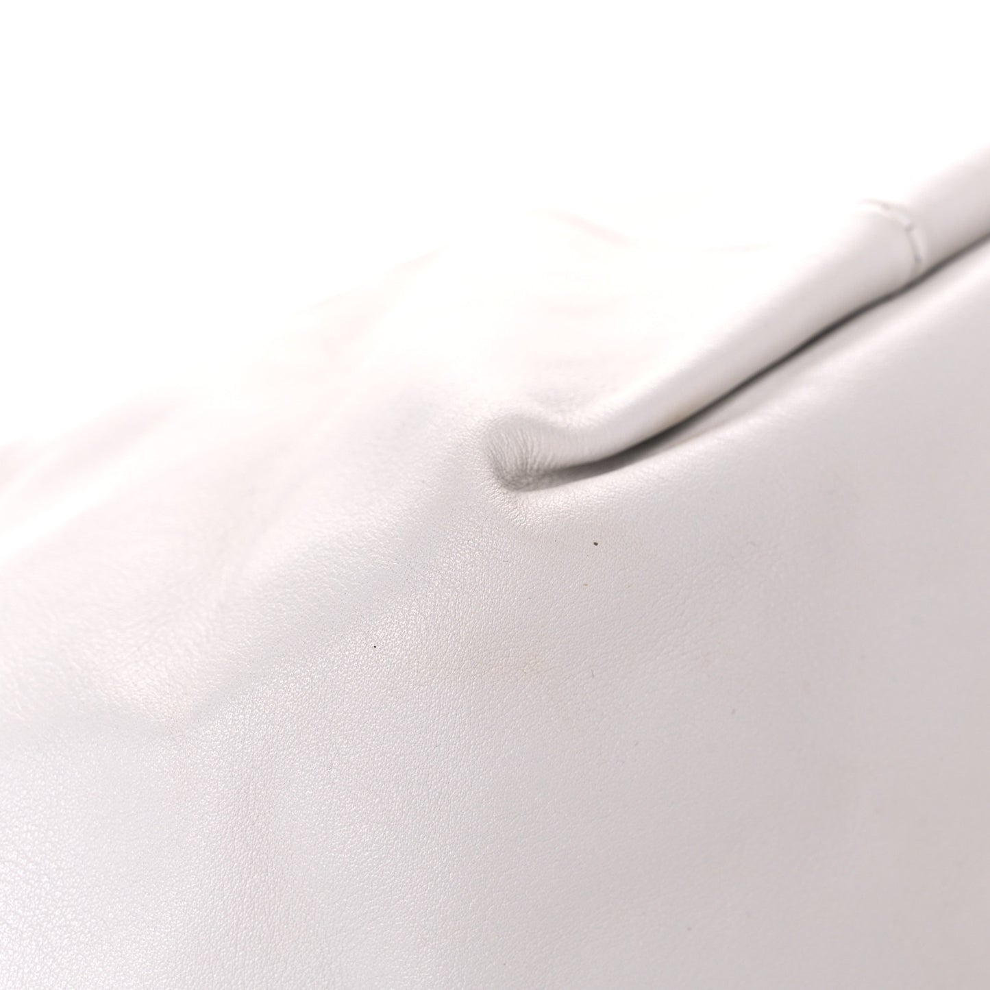 Calfskin Mini Double Knot Bag White