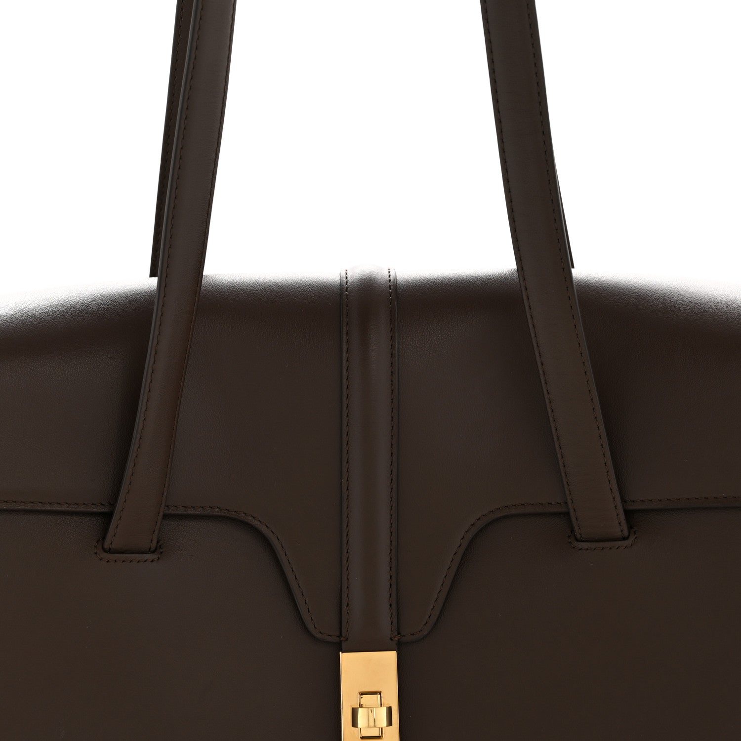 Celine Supple Grained Calfskin Medium Soft 16 Bag Dark Brown 9 of 14