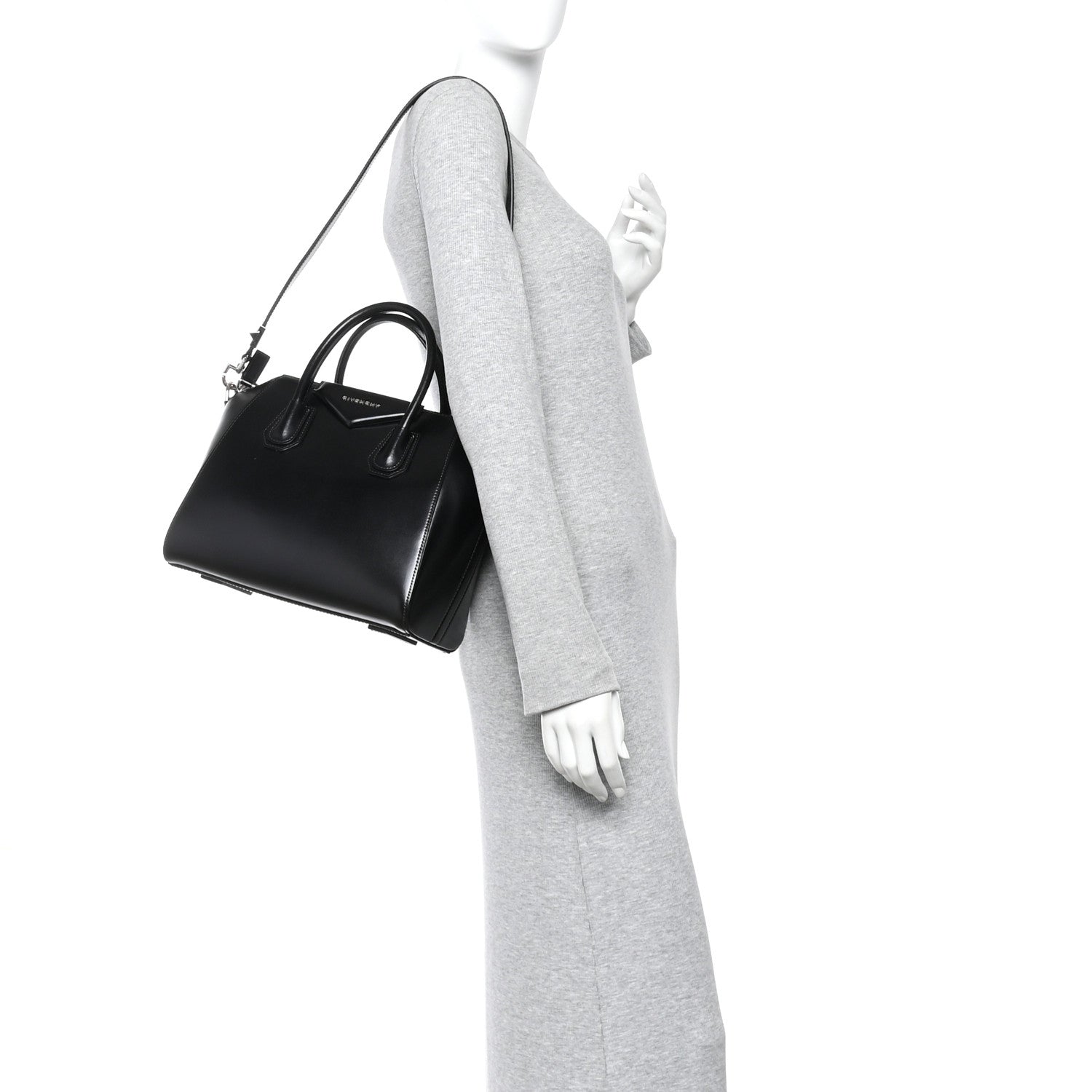 Givenchy Shiny Lord Calfskin Small Antigona Black 2 of 9