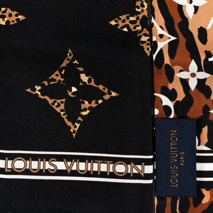 Louis Vuitton Silk Monogram Giant Jungle Bandeau Black 3 of 4