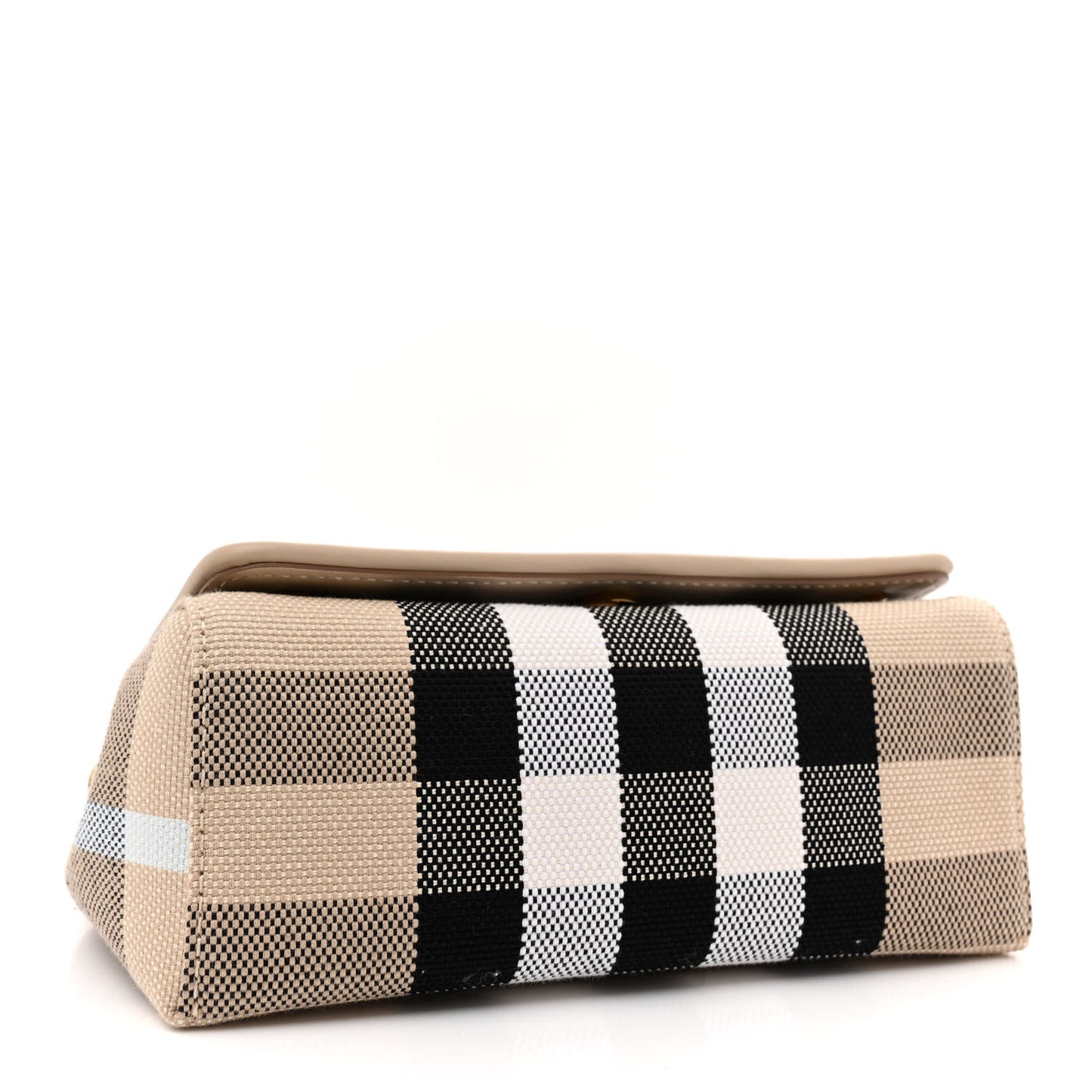 Canvas Check Hackberry Crossbody Bag Soft Fawn