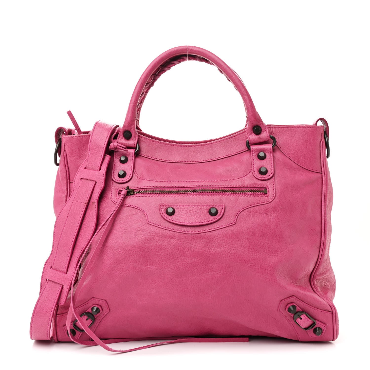 Balenciaga Agneau Classic Hardware Velo Cyclamen Fucsia 1 of 14