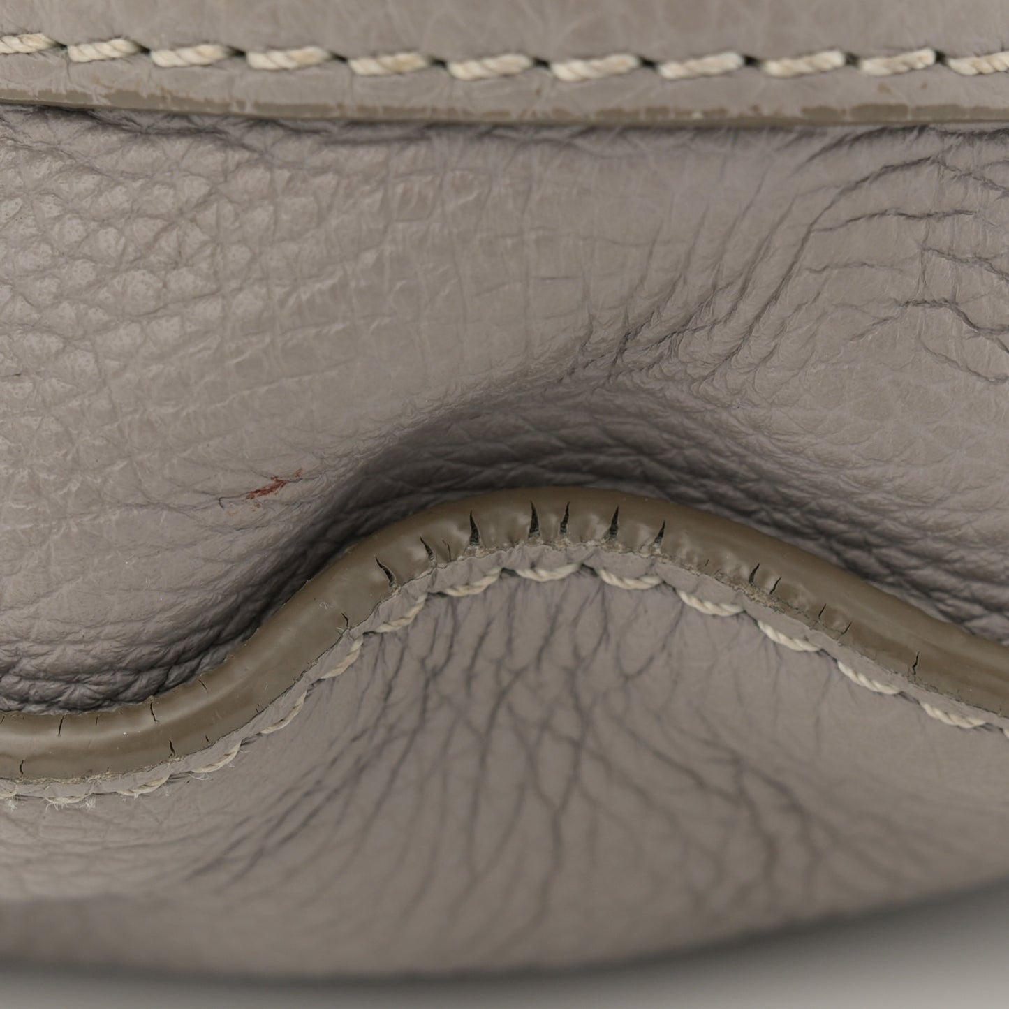 Calfskin Medium Marcie Round Crossbody Bag Cashmere Grey