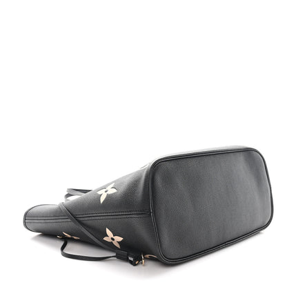 Louis Vuitton Empreinte Monogram Giant Neverfull MM Black Beige 5 of 11