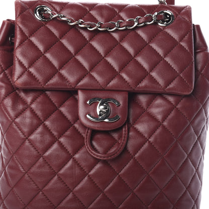 Chanel Lambskin Quilted Small Urban Spirit Backpack Red 7 of 9