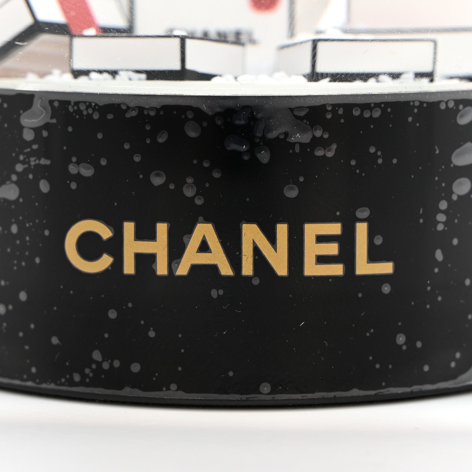 Chanel Glass CC Shopping Bag Snow Globe 5 of 8