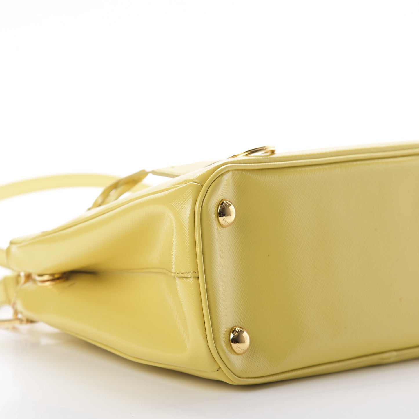 Saffiano Vernice Mini Galleria Double Zip Tote Ananas