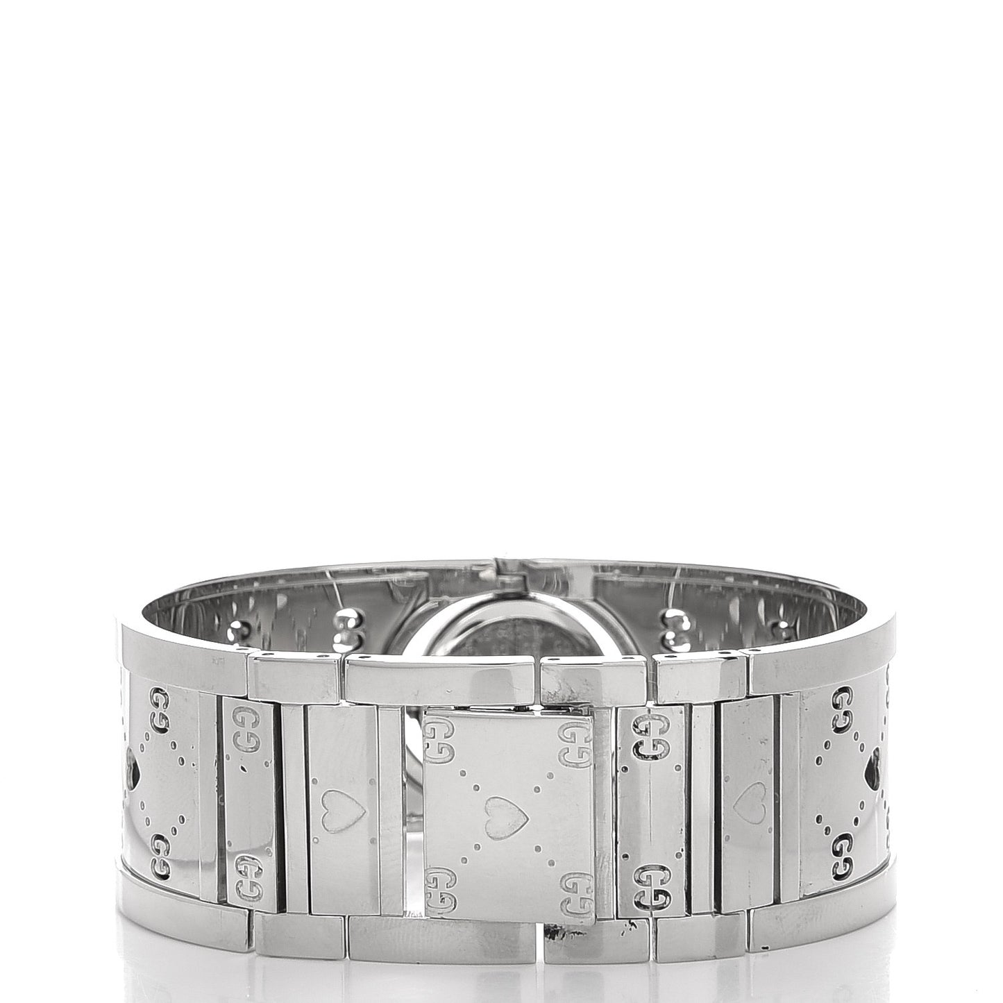 Stainless Steel Mother of Pearl 23mm Twirl Heart Quartz Watch