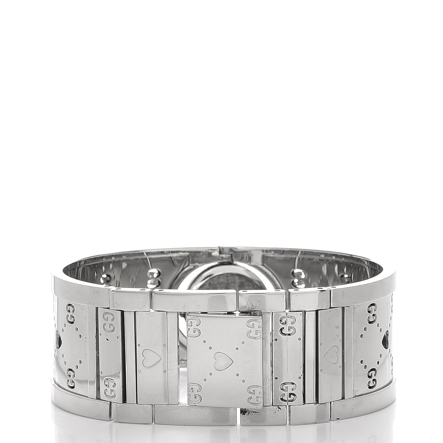 Gucci Stainless Steel Mother of Pearl 23mm Twirl Heart Quartz Watch 3 of 6