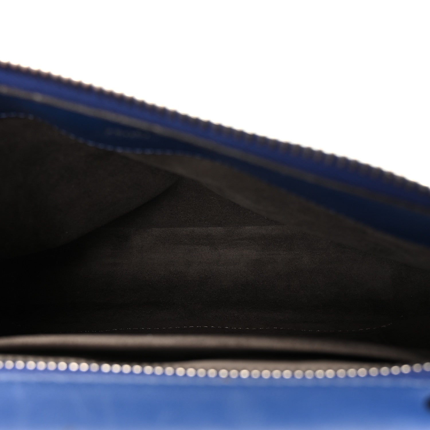 Fendi Shiny Nappa Trapuntata Chain Small DotCom Click Chain Satchel Blue 5 of 9