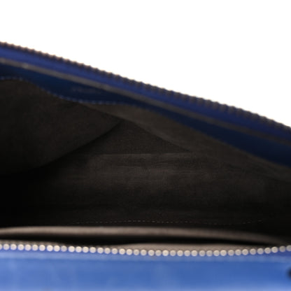 Fendi Shiny Nappa Trapuntata Chain Small DotCom Click Chain Satchel Blue 5 of 9
