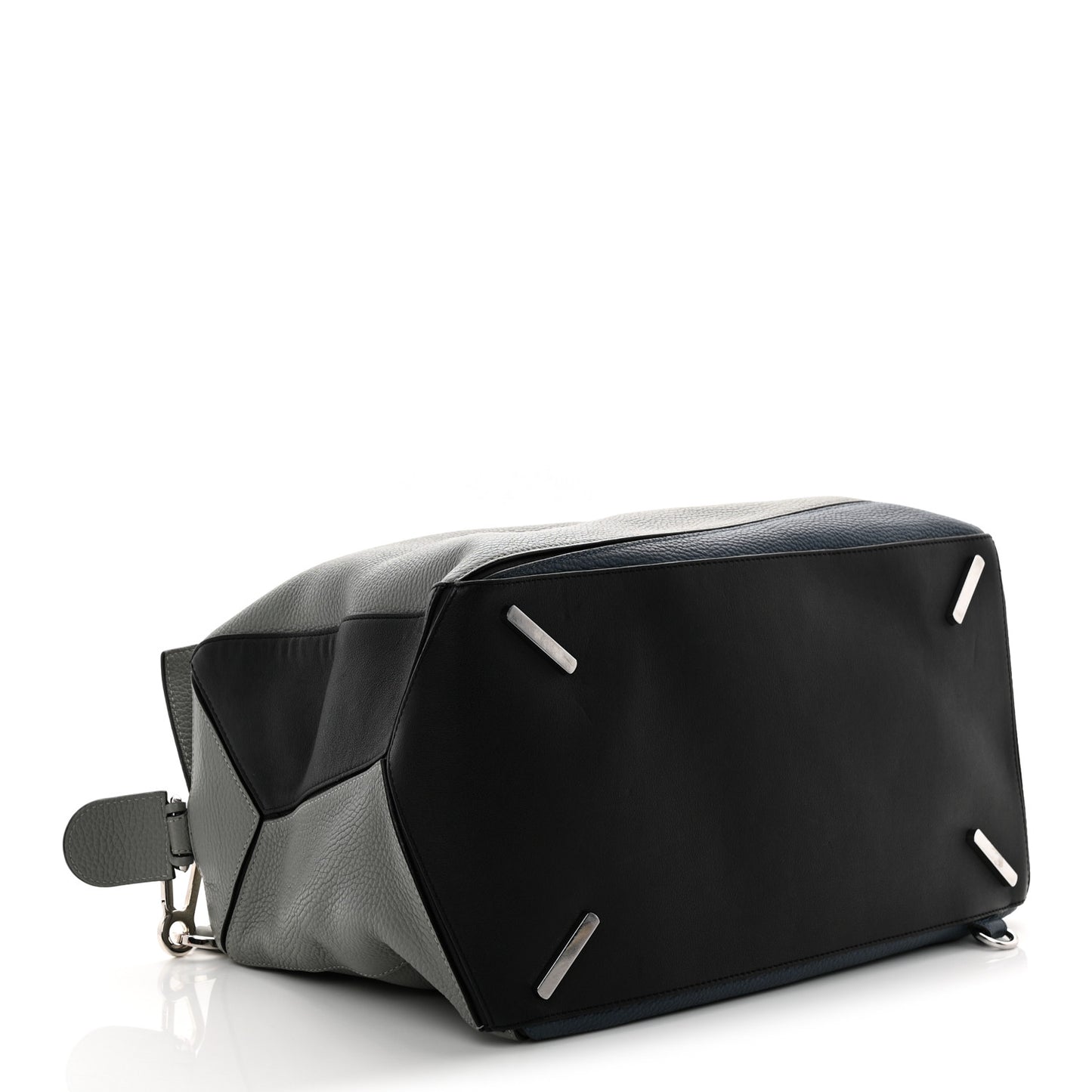 Calfskin Puzzle Bag XL Grey Blue