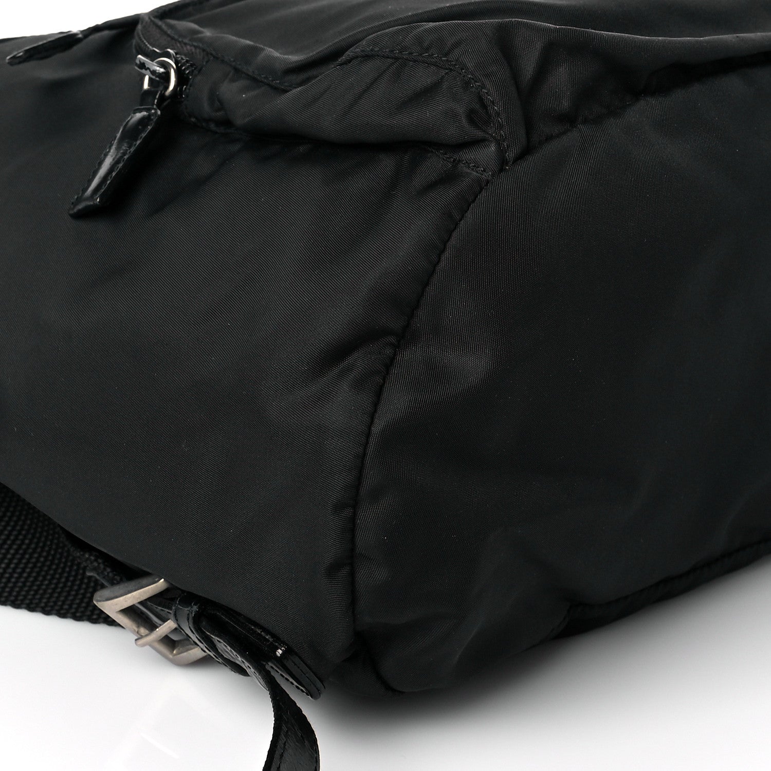 Prada Nylon Vela Medium Cinch Backpack Black 9 of 11