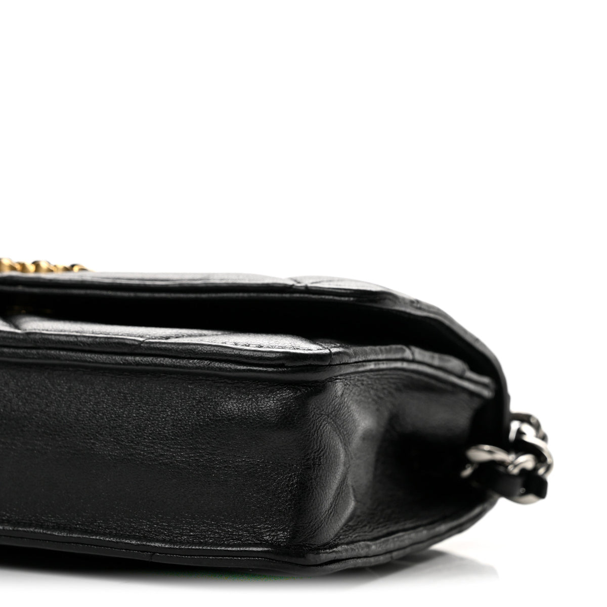 Chanel Lambskin Quilted Chanel 19 Wallet On Chain WOC Black 10 of 13