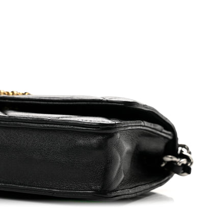 Chanel Lambskin Quilted Chanel 19 Wallet On Chain WOC Black 10 of 13